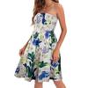 Europa e Estados Unidos roupas femininas transfronteiriças 2024 primavera e verão Amazon nova moda impressão praia férias sexy vestido tubo