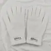 Nuevos Guantes Cálidos de Punto Engrosados para Mujer en Otoño e Invierno Estudiantes Color Sólido Guantes sin Dedos para Pantalla Táctil Venta al por Mayor