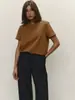 Camiseta de manga corta transfronteriza, nuevo estilo de verano europeo y americano 2026, camiseta de manga corta versátil con cuello redondo, informal, para el hogar y para ir al trabajo, moda para mujer