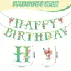 Nuevas Decoraciones de Fiesta de Cumpleaños de Flores Colgantes de Flores Silvestres y Banderines Florales de Cumpleaños Toppers para Pasteles Set de Fiesta