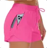 Amazon Transfronterizo 2025 Pantalones Cortos Deportivos para Correr para Mujer de 5 pulgadas Secado Rápido Ligeros para Fitness con Cremallera