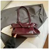 Bolso Sencillo para el Trabajo Bolso de Moda Plegado 2025 Hombro de Mano Estilo Coreano Nicho Bolso de Axila Bolso de Moda de Gran Capacidad para Mujer