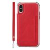 Funda para iPhone X, funda protectora para iPhone XR, funda de cuero anticaídas con tapa para iPhone XS Max