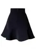 Saia Feminina Primavera Lotus-Edge Fishtail Saia 2024 Nova Saia Guarda-chuva Coberta de Cintura Alta A- Linha Saia Emagrecedora