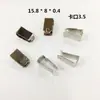 Clip de resorte metálico tipo R de alta elasticidad templada, acero inoxidable/acero al manganeso, clip disipador de calor fijo en forma de U para diodo/transistor.