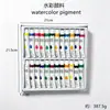 24 Cores Tubo de 12ml Conjunto de Tinta Acrílica Aquarela Pigmento de Pigmento para Pintura Artística Pintura à Mão DIY Grafite Pintura de Parede