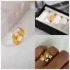 Processamento e Personalização de Joias de Fábrica, Joias Unisex Personalizadas Banhadas a Ouro 18K Cobre, Anéis Personalizados