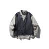 Serie Montaña Daivc Camisa Retro para Hombre Estilo Camping Manga Larga Primavera y Otoño Marca de Moda Bolsillo Grande Chaqueta de Trabajo Cs074