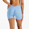 Shorts Deportivos de Nuevo Estilo Jenny Transfronterizos de Cintura Alta para Mujer, Otoño, Levanta Glúteos, Adelgazantes, para Correr al Aire Libre, Pantalones de Yoga Fitness