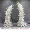 Adereços de Casamento: Arco Floral em Forma de Chifre, Cenário de Palco, Painel Curvo Pronto para Casamento ao Ar Livre