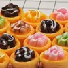 Cono de Helado, Tartaleta de Huevo, Juguetes de Comida en Miniatura, Caja de Teléfono Creativa DIY de Resina, Accesorios para el Cabello, Accesorios para Joyería, Juguetes de Comida en Miniatura