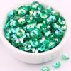Lentejuelas cóncavas de flor de ciruelo de punta dorada importadas de 6/8 mm 30 colores bordado cosido a mano ropa accesorios diy