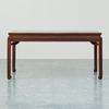 Mesa de Comedor de Nogal Negro Sudamericano Madera Maciza Rectangular Retro Mesa de Comedor Hogar Tronco Espiga y Tenón Mesa de Té Escritorio Integrado