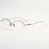 Armazón Medio de Titanio Puro 8185 para Mujer Ojo de Gato Ultraligero Pluma Titanio Estilo Retro de Negocios Shenzhen Galvanizado Danyang Gafas