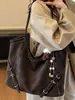 Moda Occidental Retro Bolso de Hombro de Gran Capacidad para Mujer 2025 Invierno Nuevo Bolso Tote Casual para el Trabajo Bolso de Axila