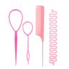 Amazon hot-selling hair curler terno cabeleireiro doméstico cauda pontiaguda pente cabelo puxando pino Espinha de peixe trançar cabelo ferramenta de tranças