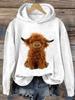 Sudadera con capucha de gran tamaño para mujer, transfronteriza europea y americana, impresión digital 3D, fabricante de origen, una pieza de origen, dropshipping