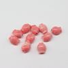 Llavero Tejido a Mano DIY con Forma de Calabaza Nudo Chino Presionado Color Rosa Shell de Reina Nube en la Espalda Accesorio de Pez Pequeño Tendencia China