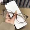 YC1172 armação grande TR90 óculos coreanos das mulheres ultra leve profissional lentes de poder ajustáveis simples emagrecimento óculos marrons