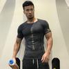 Ropa Deportiva Casual de Verano para Hombre, Estampada, Cuello Redondo, para Correr y Fitness, de una Sola Pieza, Drop-Shipping, Alta Elasticidad, Transpirable, Absorbente de Sudor, de Manga Corta, que se Puede Usar al Aire Libre