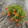 Nuevo Producto Césped Acuático Artificial de 5 Picos Girasol Arreglo Floral de Boda Accesorios Fila de Flores de Plástico Decoración de Boda Fabricante de Flores Venta al por Mayor