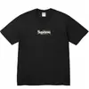 Camiseta de Algodón Puro de Estilo Europeo Transfronterizo, Tendencia Original 24Ss, Camiseta de Manga Corta con Estampado de Letras y Pintura en Spray Graffiti