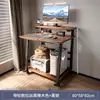 Mesa de noche móvil para dormitorio, escritorio de computadora de escritorio pequeño para el hogar, mesa perezosa para dormitorio, escritorio simple para habitación de alquiler, escritorio de escritura