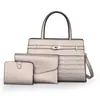 Bolsas Femininas de Comércio Exterior 2024 Novo Padrão de Pedra Conjunto de Peças Múltiplas Bolsas Femininas Bolsa de Ombro Único Transversal Bolsa de Mão Conjunto Atacado Transfronteiriço
