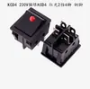 Interruptor tipo barco KCD4-201N interruptor de disparo de potencia 4 pines 2 posiciones todo cobre con luz