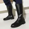 Botas de Cuero Nuevas para Hombre Otoño e Invierno Estilo de Comercio Exterior de Caña Alta Botas de Caballero Calzado para Hombre