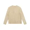 Suéter de punto texturizado de manga larga con botones y cuello redondo para hombre 2026 Otoño Nueva Llegada Jersey Suéter Versátil Estilo Old Money