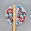 Parche Bordado Hanfu Estilo Chino Tradicional, Aplicación Redonda de Dragón y Fénix Floral, Nuevo Accesorio para Ropa Estilo Chino, Bordado Decorativo DIY