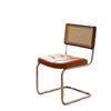 Silla de Ratán Escandinava Madera Maciza Hogar Silla de Comedor de Diseño Silla Medieval Popular Café Hotel Ocio Silla Ins