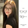 Gafas Danyang Estilo Coreano Gafas de Acero Plástico Retro Adelgazantes de Rostro Montura Completa Monturas de Gafas Modernas Se Pueden Personalizar con Lentes de Graduación 2215