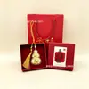 Colgante de Bolsita de Calabaza Dorada para Atraer Riqueza y Bendiciones, Adorno para Colgar en el Coche, Decoración de Entrada, Regalo de Negocio, Artículo de Regalo