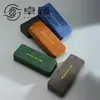 Estojo para Óculos Quadrado Novo Estilo Padrão Pele de Ovelha Personalizado de Fábrica, Armação Grande Liso Leve Miopia Anti-Luz Azul Presbiopia Caixa de Ferro Disponível