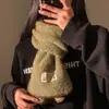 ¡Artículo de moda! Bufanda Larga Estrecha de Doble Raya para Mujer, Otoño e Invierno, Moderna, Versátil, Calentador de Cuello