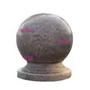 Bloqueo de camino con bolas de piedra, pilares cuadrados de mármol, bolas de granito, bolas de bloqueo de tráfico, bolardos de aislamiento