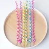 Temu Xiyin Venda Quente Extensão de Cabelo Colorida Infantil Peruca Acessórios de Cabelo Corda Colorida Trançada Adorno de Cabeça Elástico com Contas Artefato para Trançar Cabelo