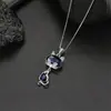 Accesorios de collar colgante para ropa ajustables que no se decoloran para mujer Corea del Sur otoño e invierno cadena clásica para suéter joyería larga de aleación