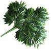 Película Hoja de bambú Árbol de Banyan Planta verde Hoja de ginkgo Simulación Hoja de árbol de Banyan Hojas Pegamento Plástico Ramas falsas