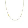 Amazon Transfronterizo Nuevo Collar de 26 Letras Collar con Colgante Lateral Joyería Linda, Pequeña y Sencilla para Mujer