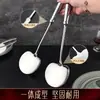 Espátula de Acero Inoxidable 316 de Grado Alimenticio Brillante, Cuchara para Freír para Cocina Casera, Espátula Cuchara de Cocina Engrosada