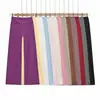 Pantalones de Yoga Casuales de Pierna Ancha Sy9205-26 para Mujer, Pantalones Rectos Sueltos de Cintura Alta, Ropa Exterior de Sensación Desnuda