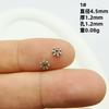 Acessórios DIY transfronteiriços AliExpress Prata tibetana espaçador floco de neve arruela frisada artesanal pulseira material espaçador de miçangas soltas lote