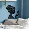 Br3959C Pequeño Idioma Español Autoportante Poderosa Hermosa Silueta Femenina Ins Autoadhesivo Pegatina de Pared para el Hogar