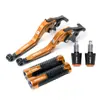 Aplicable para Yamaha FZ6R/N/S FZ8 Palancas de Freno y Embrague Plegables Modificadas Manillar Puños Manillar Topes de Manillar
