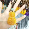 Cadena para Suéter de Cera de Abejas Ámbar Imitación Incrustada con Conchas Fósiles de Plantas Collares de Moda para Hombres y Mujeres Accesorios de Transmisión en Vivo de Exposición