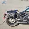 Coche musculoso Wolf adecuado para Vulcan S Kawasaki pequeño dios del fuego bolsa lateral bolsa lateral caja lateral retro modificación bolsa para casco liberación rápida