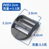 Hebilla de Estilo Japonés en Stock de Fábrica 20 mm - 38 mm Hebilla Hueca con Forma de Arco Hebilla de Ajuste de Correa en Forma de Escalera